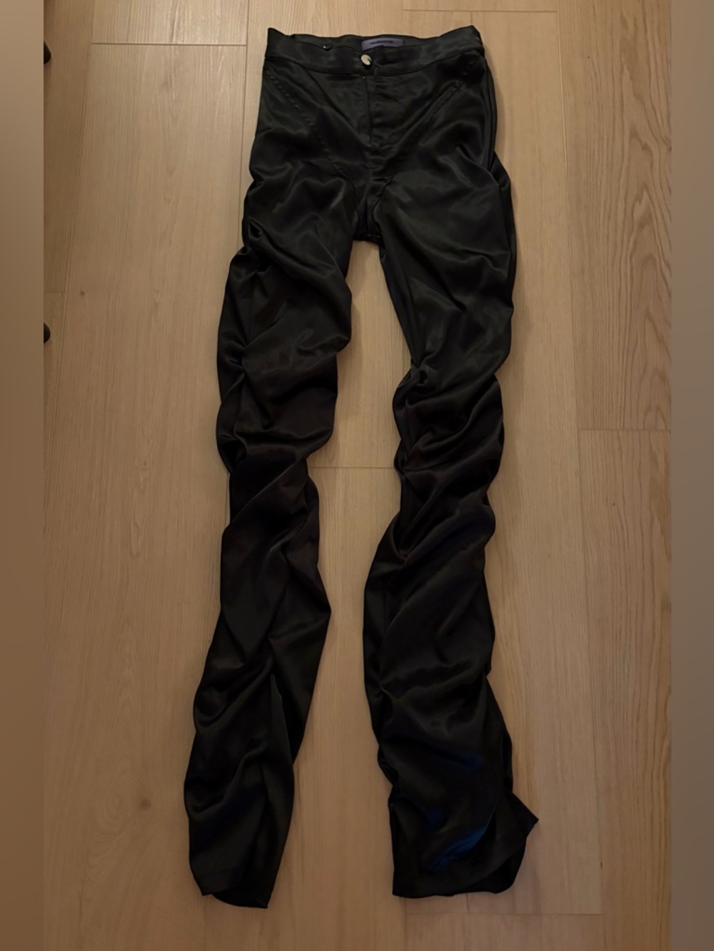 Black Satin Pants